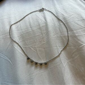 Elegant Silver Heart Necklace